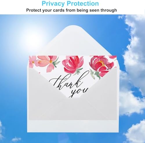 56 Pack Blank Cards and Envelopes 4.2 x 6.0 inches, White Blank Note Cards Greeting Card and Envelope Set, Folded Cardstock with Envelopes for DIY Greeting Card, Thank You Card, Invitations - Image 6