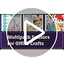 Scissors, Rkqoa 8" Adult Scissors All Purpose 6 Pack - Comfort-Grip Sharp Shears for Office School Sewing Fabric Craft Art Supplies, Teacher/Class Everyday Use, Right/Left Handles - Image 8
