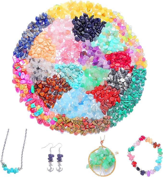 Xmada Jewelry Making Supplies Kit - 1587 PCS Beads, Crystal Beads, Jewelry Pliers, Beading Wire, Earring Hooks, Rings, Bracelets for Girls and Adults - Image 4